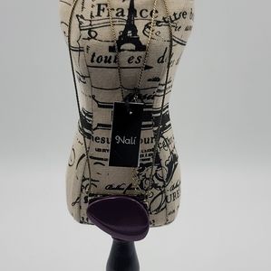 Fashionable Plum stone center chain and Pendant